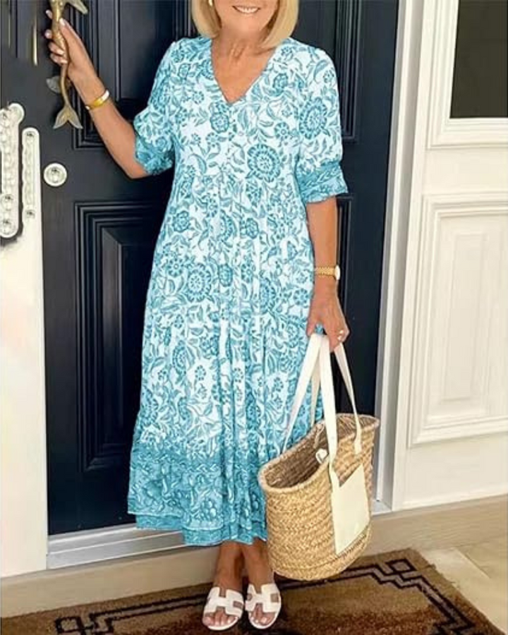 Radiance | Vestido Longo Boêmio – Sinta-se Linda, Sem Esforço