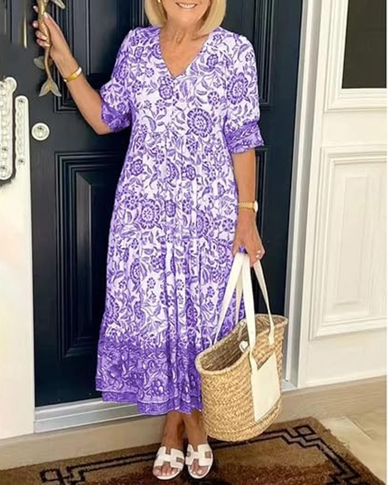 Radiance | Vestido Longo Boêmio – Sinta-se Linda, Sem Esforço