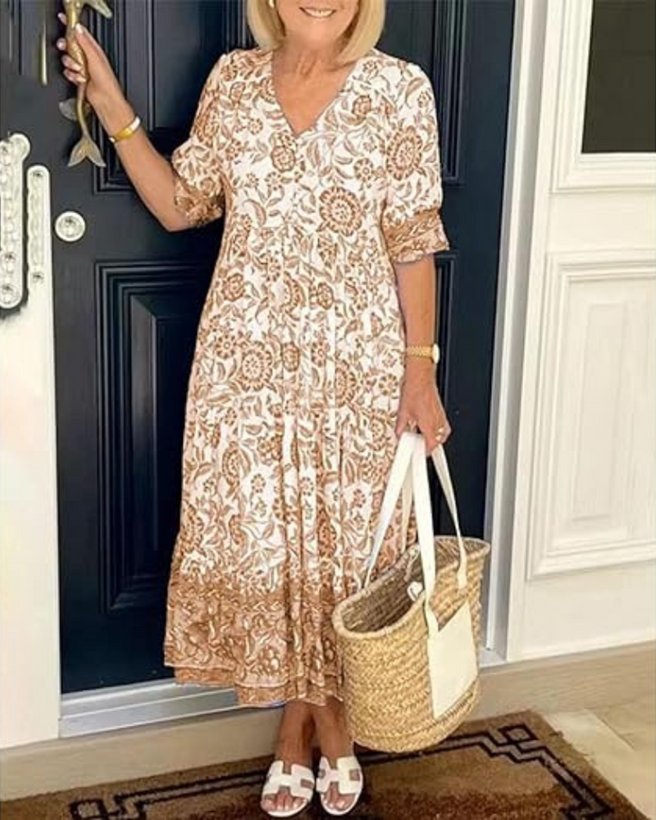 Radiance | Vestido Longo Boêmio – Sinta-se Linda, Sem Esforço
