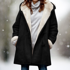 Lidia | Women's Plush Sherpa Winter Coat, Warm Cozy Coat for Cold Weather