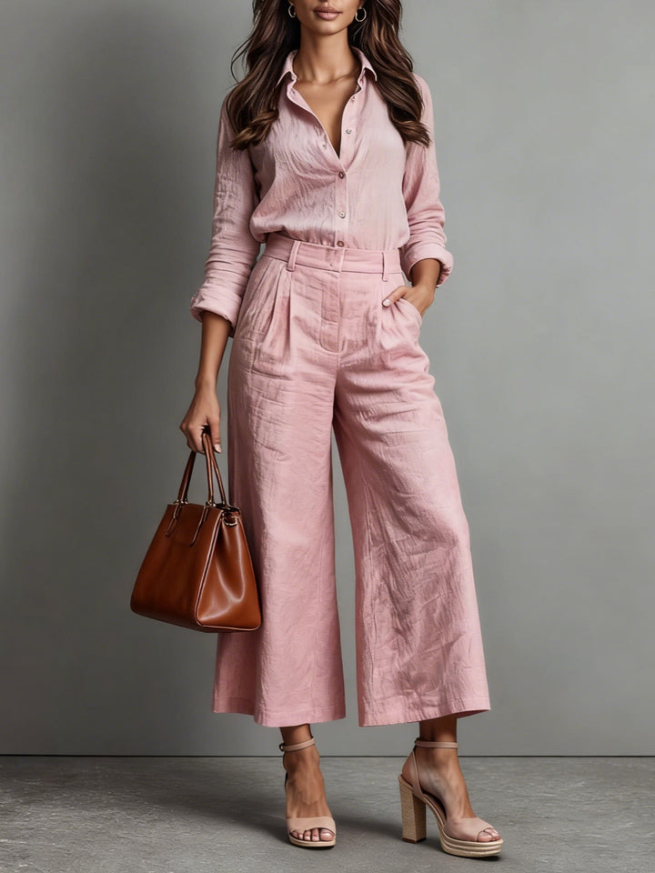 Callista │ Conjunto de Calça Capri e Camisa Solta