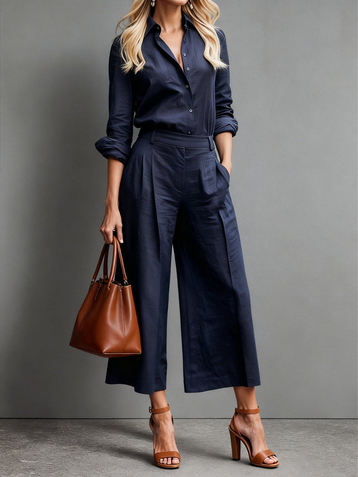 Callista │ Conjunto de Calça Capri e Camisa Solta
