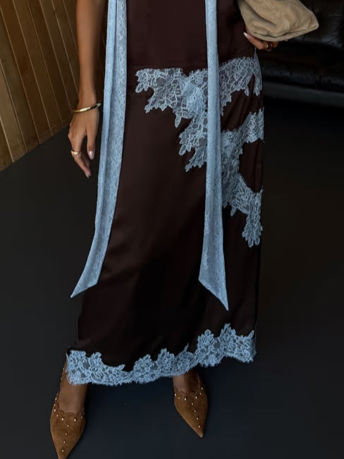 Conjunto Katalina de Renda | Conjunto Elegante de Duas Peças com Detalhes em Renda