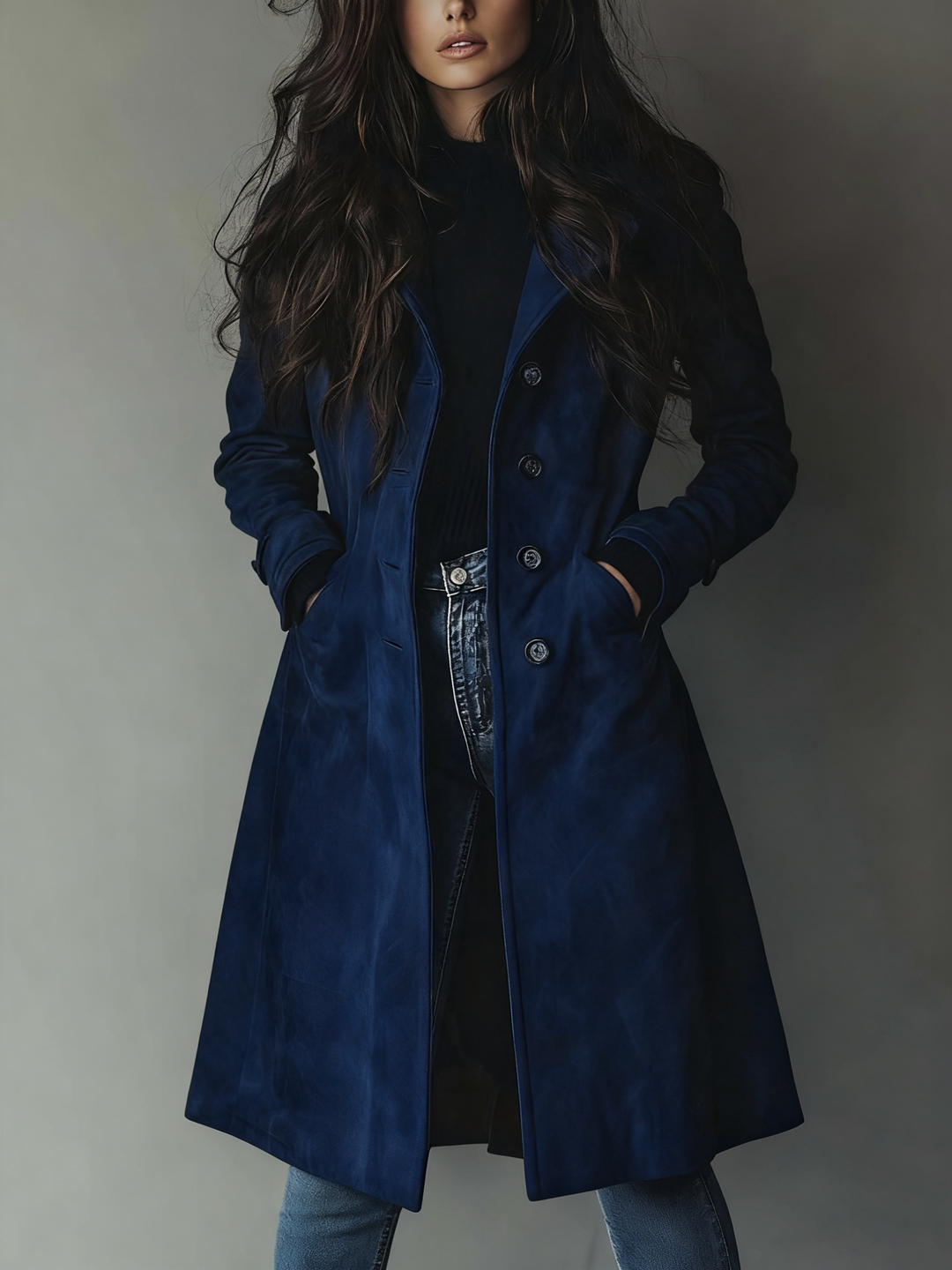 Trench Coat Vintage de Camurça