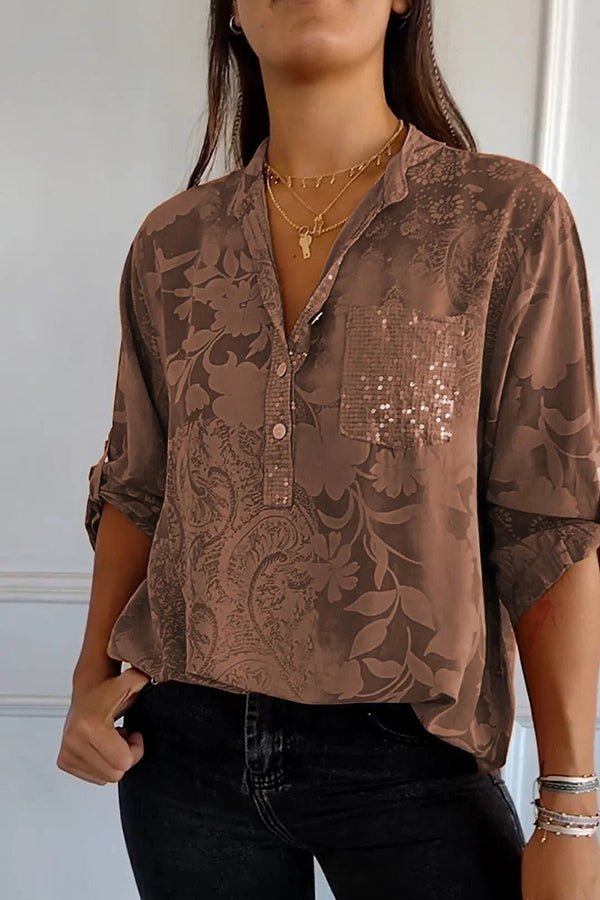Pauline | Blusa Elegante com Paetês