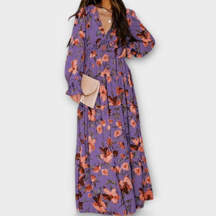 Helen | Vestido Elegante com Flores