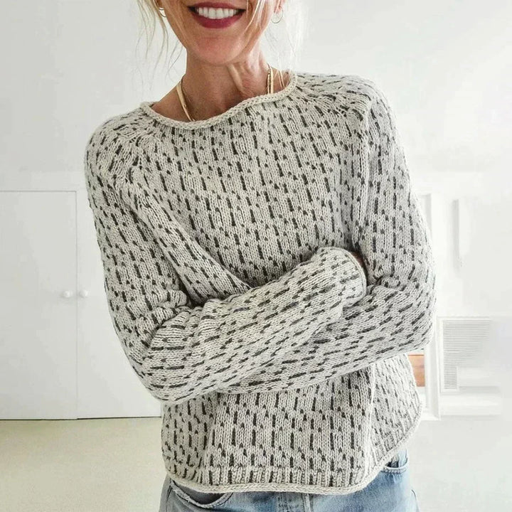 Linda | Suéter elegante com decote barco