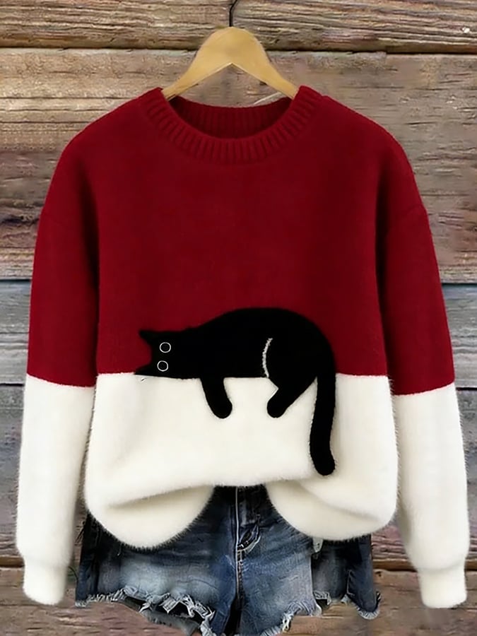 Luna | Suéter com Estampa de Gato