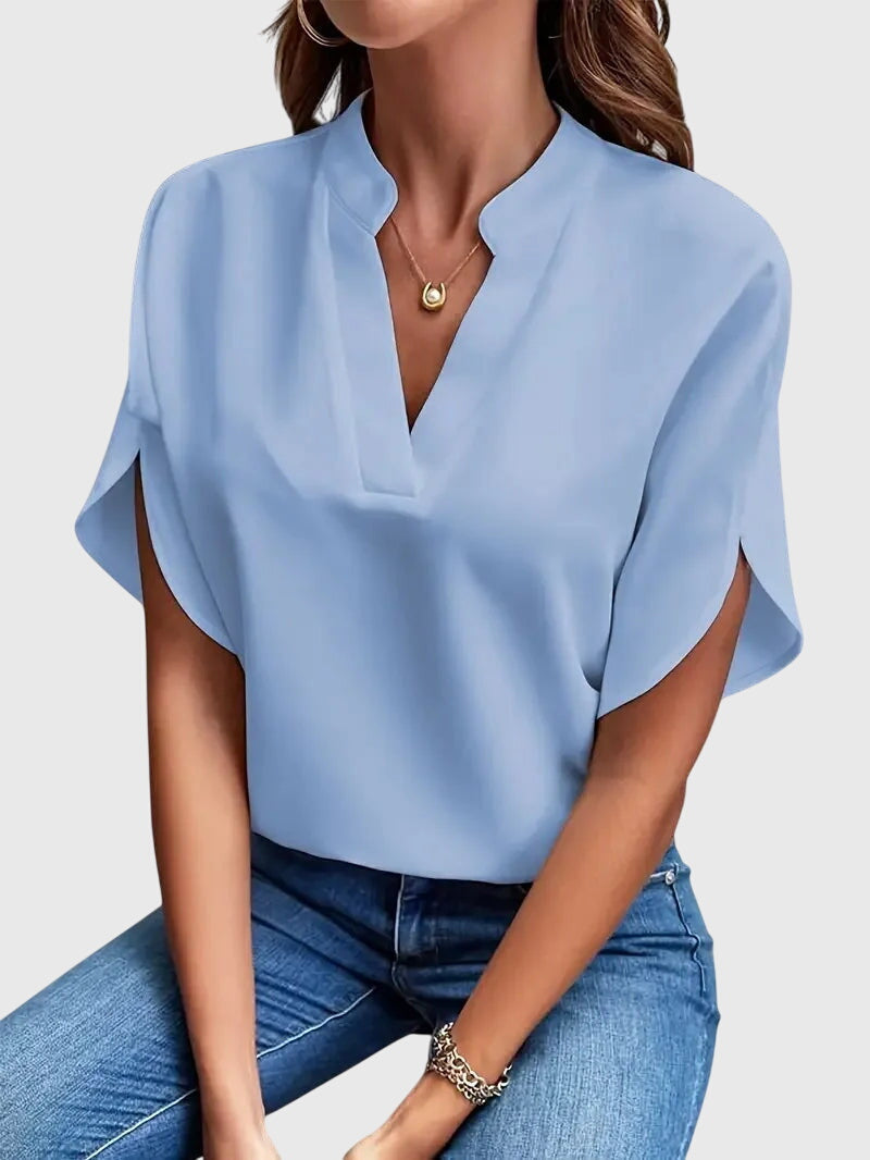 Beatrix | Camisa Suave e Elegante com Decote V
