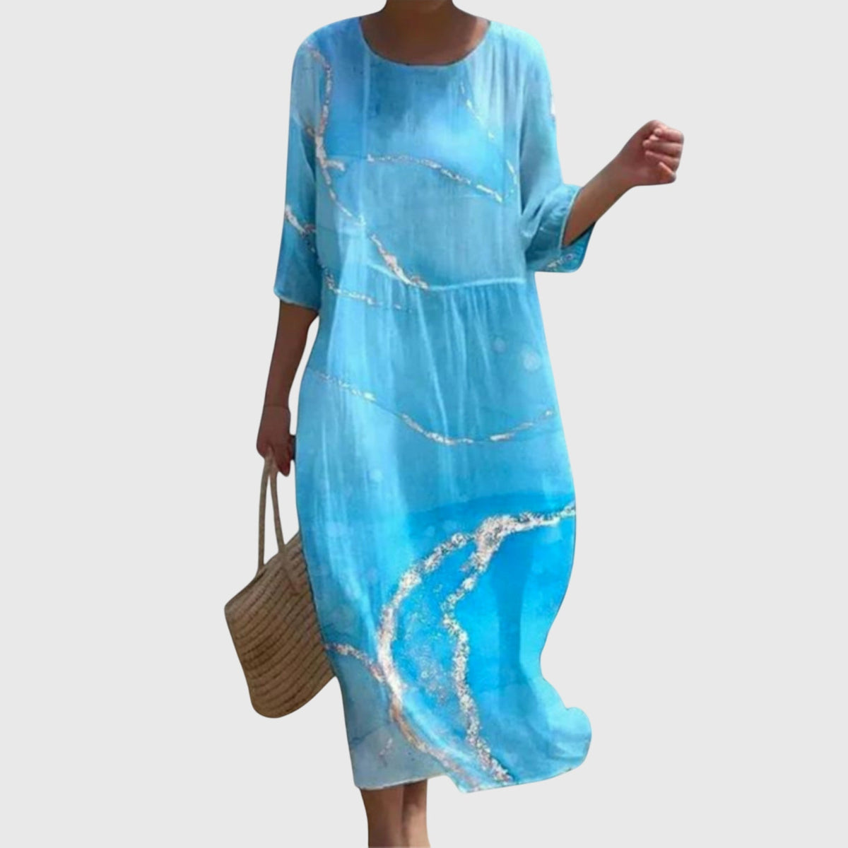 Hayley | Floral Print Flowy Maxi Dress