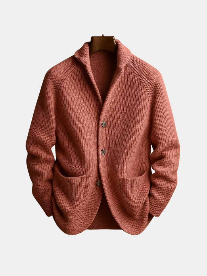 Edward | Cord Cardigan in Wool for Men