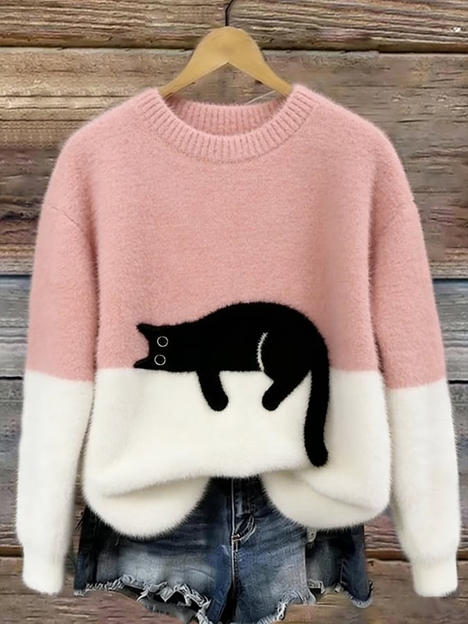 Luna | Suéter com Estampa de Gato