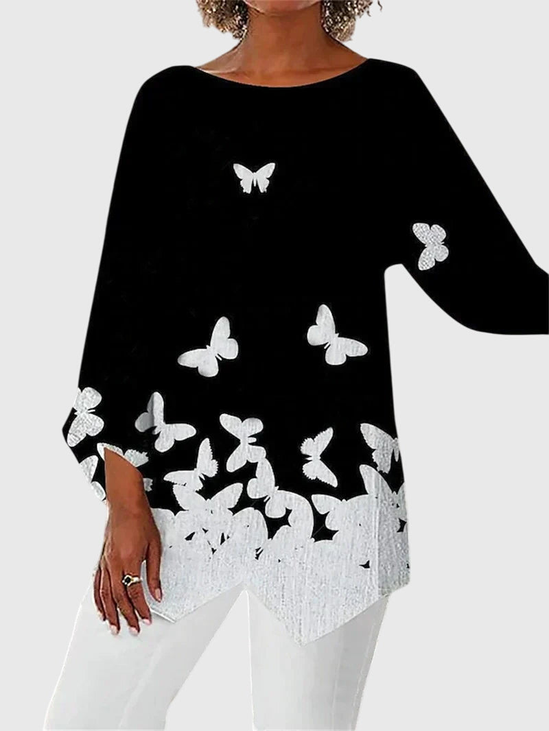 Alayah | Blusa Elegante com Gola Redonda