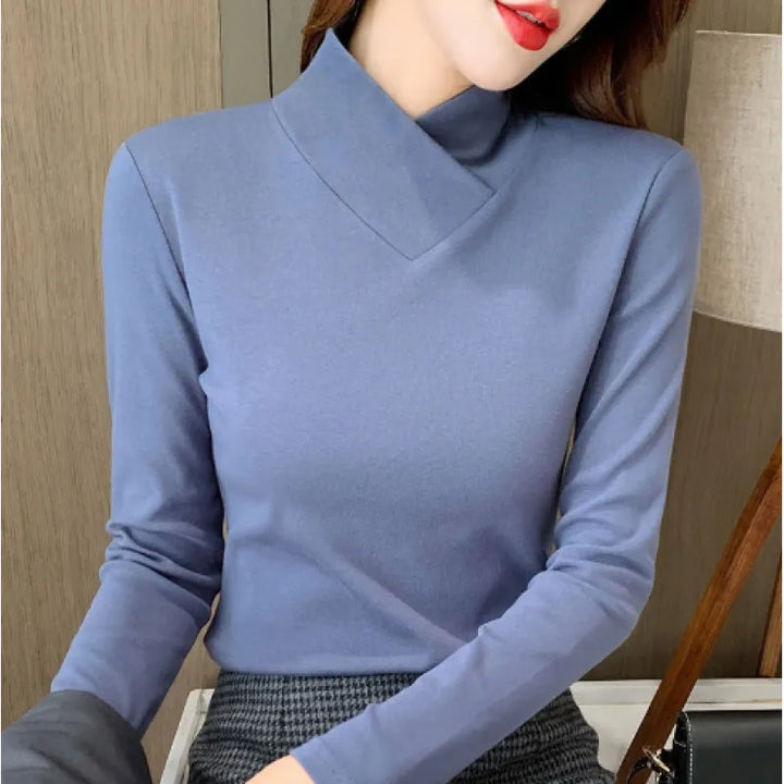 Avery | Camiseta chique de gola alta