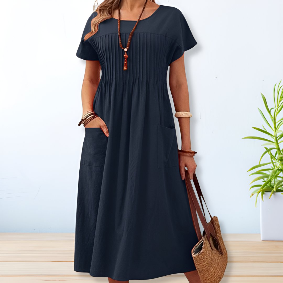 Jacqueline | Vestido Diário com Ajuste para Cobertura da Barriga
