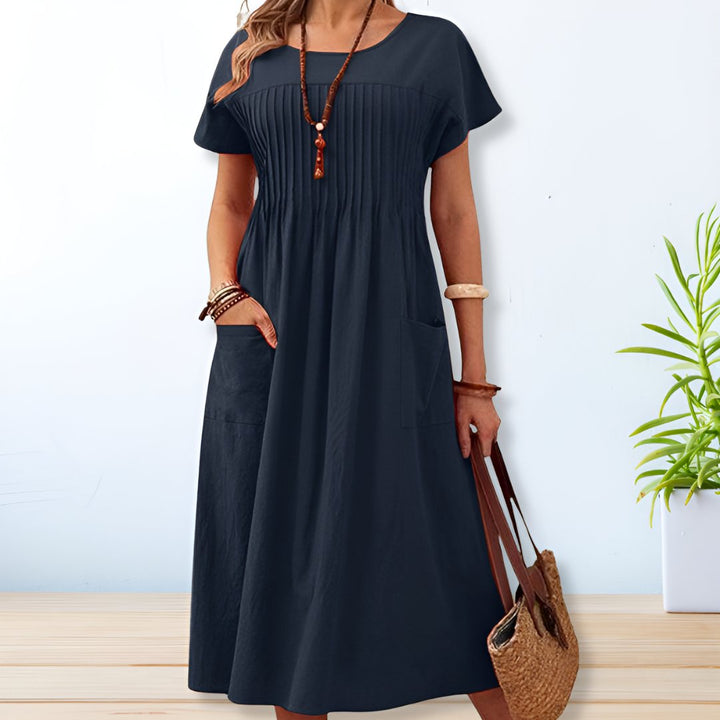 Jacqueline | Vestido Diário com Ajuste para Cobertura da Barriga
