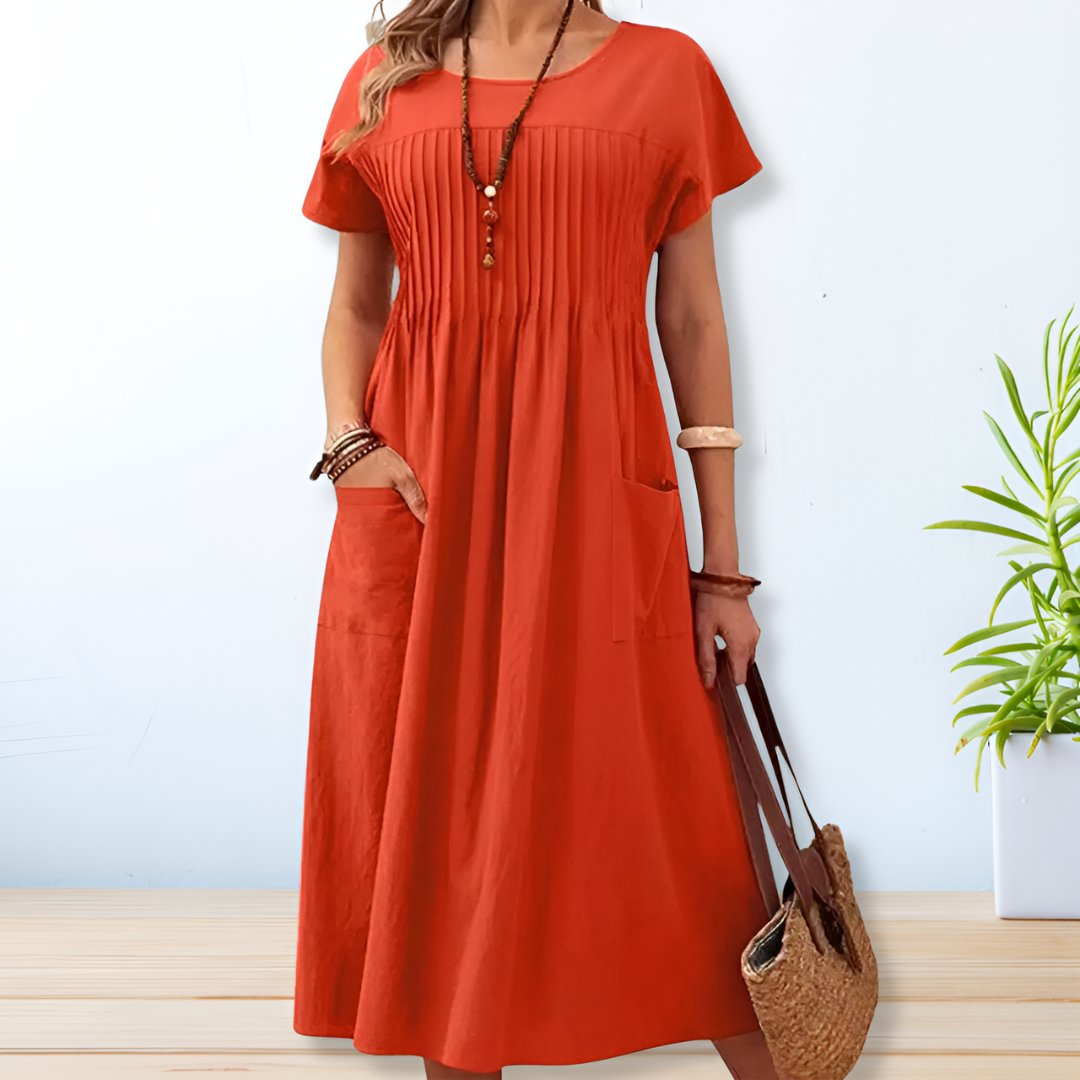 Jacqueline | Vestido Diário com Ajuste para Cobertura da Barriga