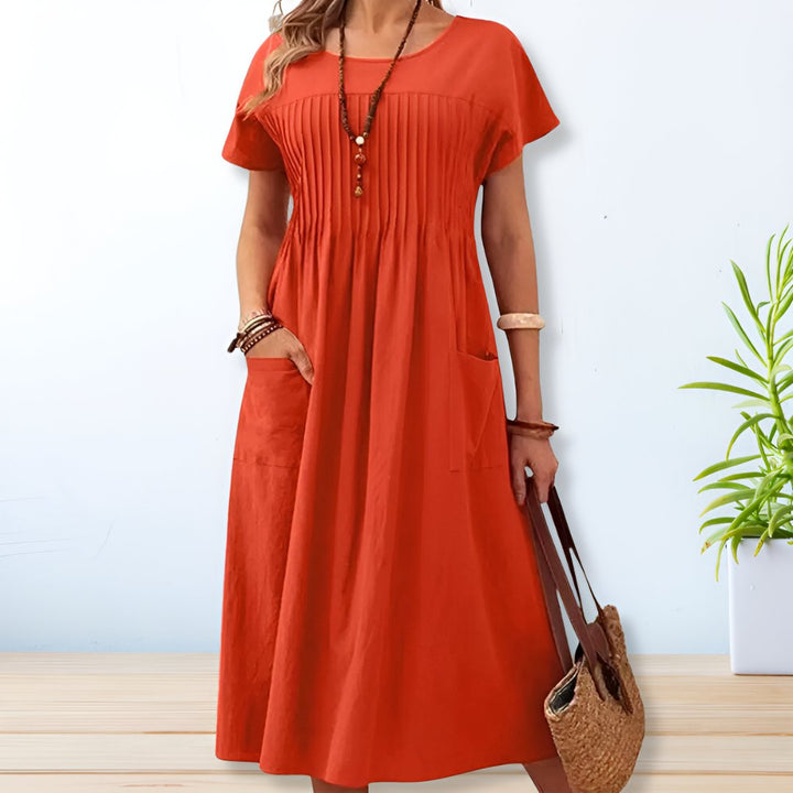Jacqueline | Vestido Diário com Ajuste para Cobertura da Barriga