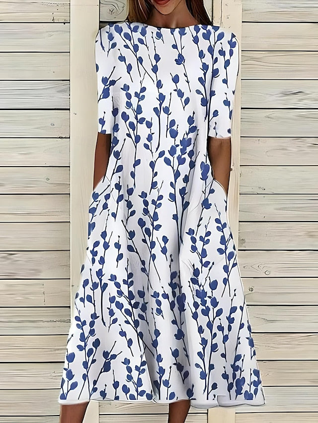 Annie | Vestido con estampado costero