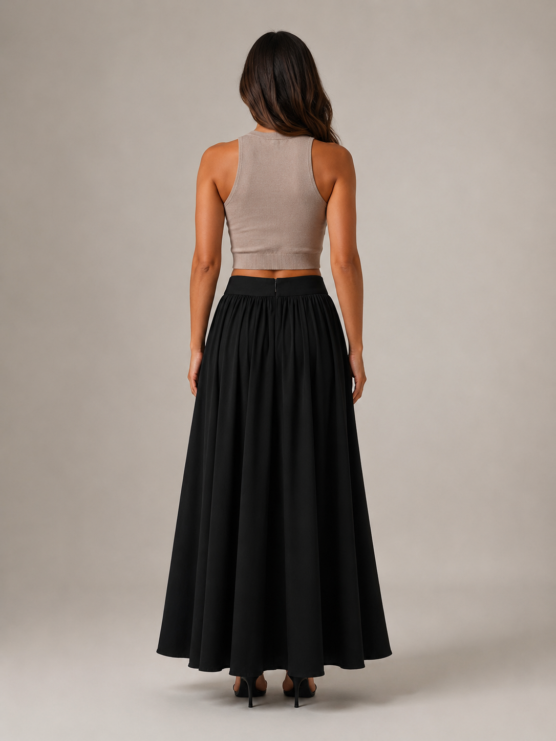 Ava | Cotton Clothing Maxi Linen Skirt