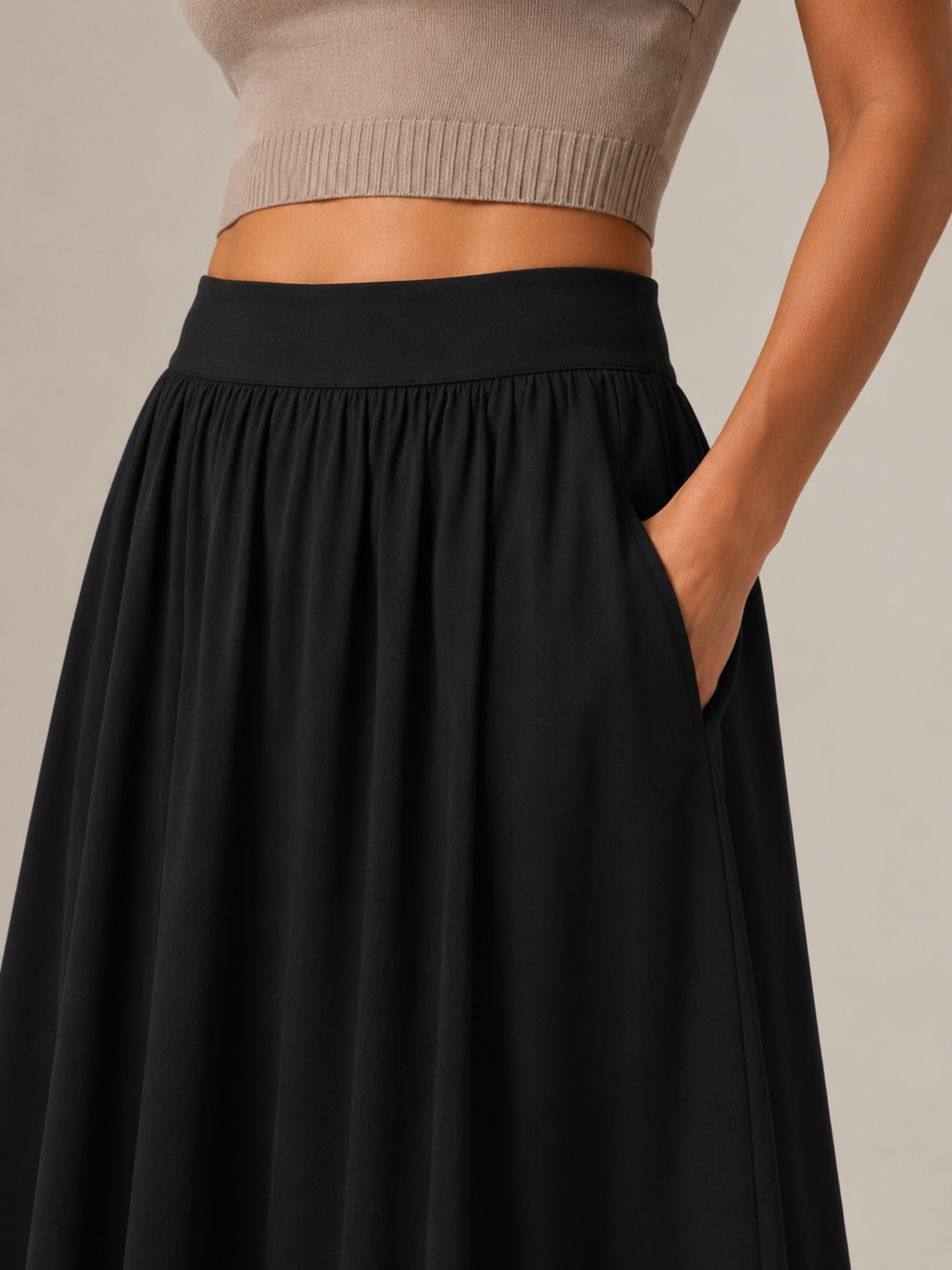 Ava | Cotton Clothing Maxi Linen Skirt