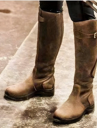 Ava | Knee High Leather Riding Boots