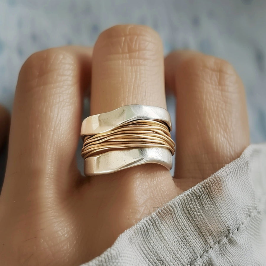 Esther | Dainty Ladies Silver Tone Ring