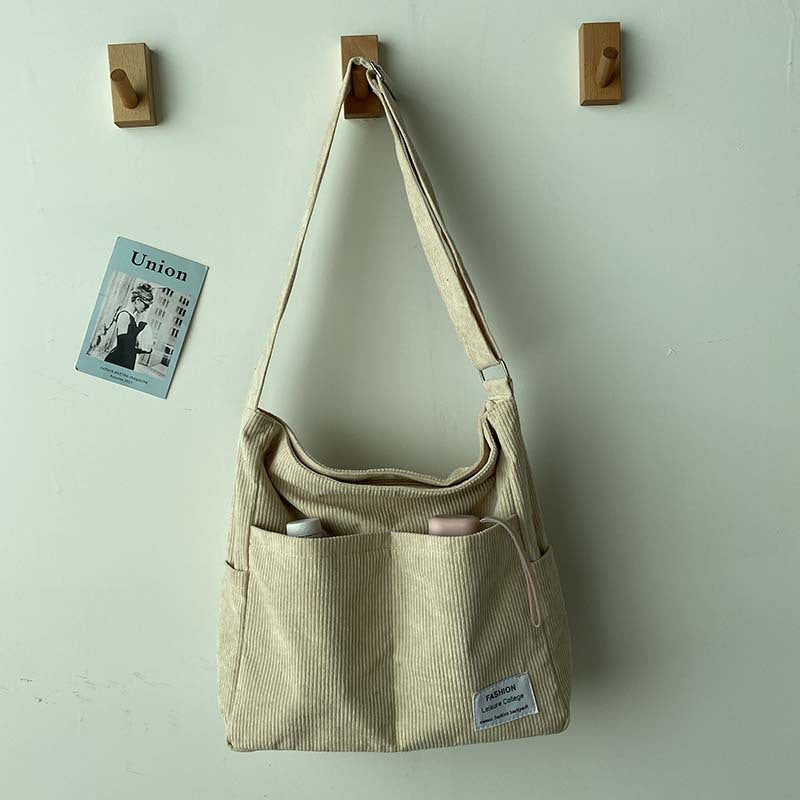 Helena | Corduroy Vintage Shoulder Bag