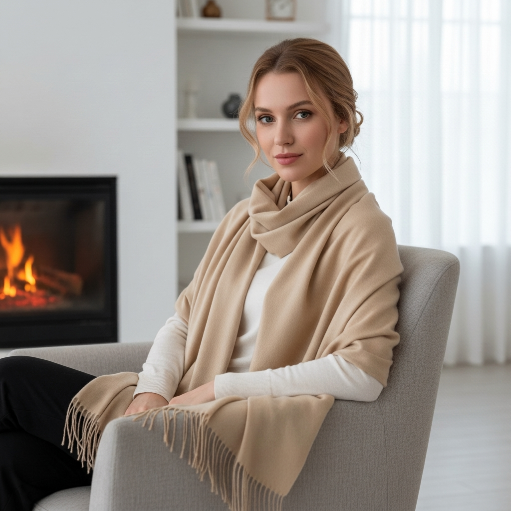 Ava | Women With Winter Wrap Scarf