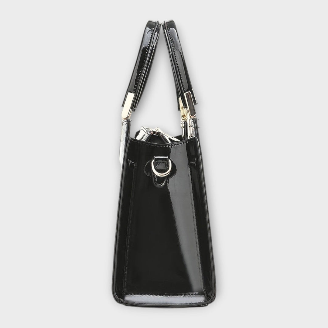 Olivia - Bolsa de Mão com Estampa de Crocodilo Brilhante