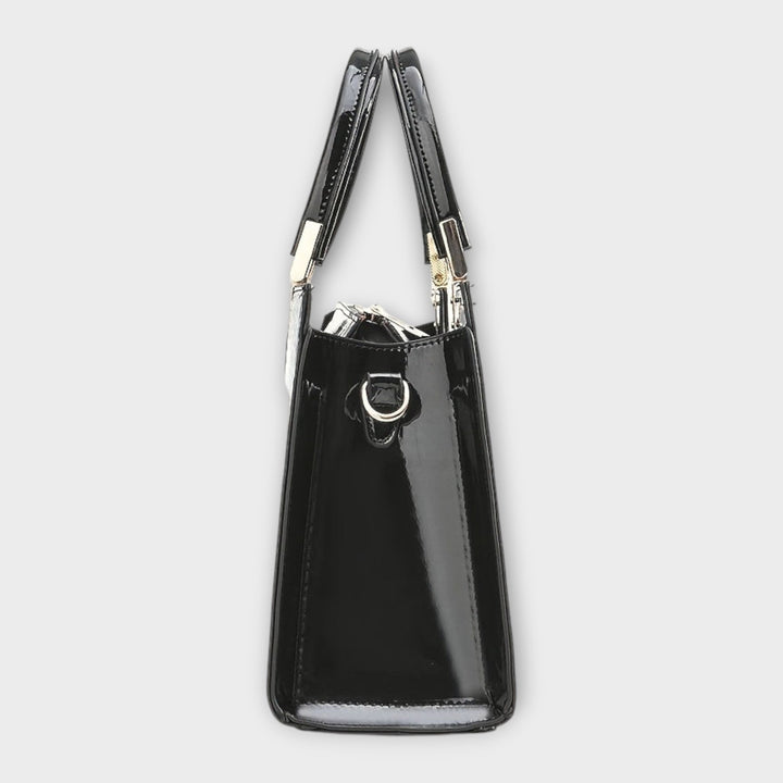 Olivia - Bolsa de Mão com Estampa de Crocodilo Brilhante
