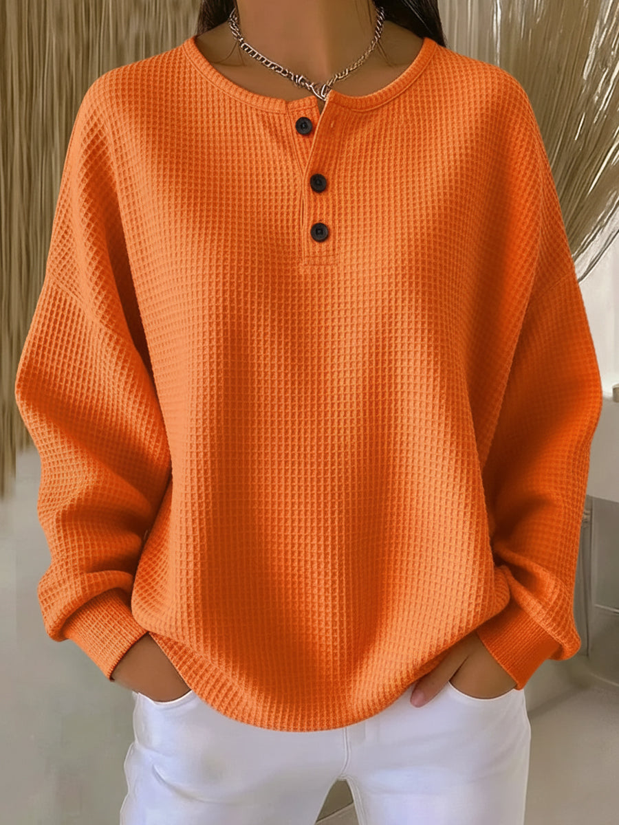 Isabella | Henley Aconchegante de Tricô Waffle