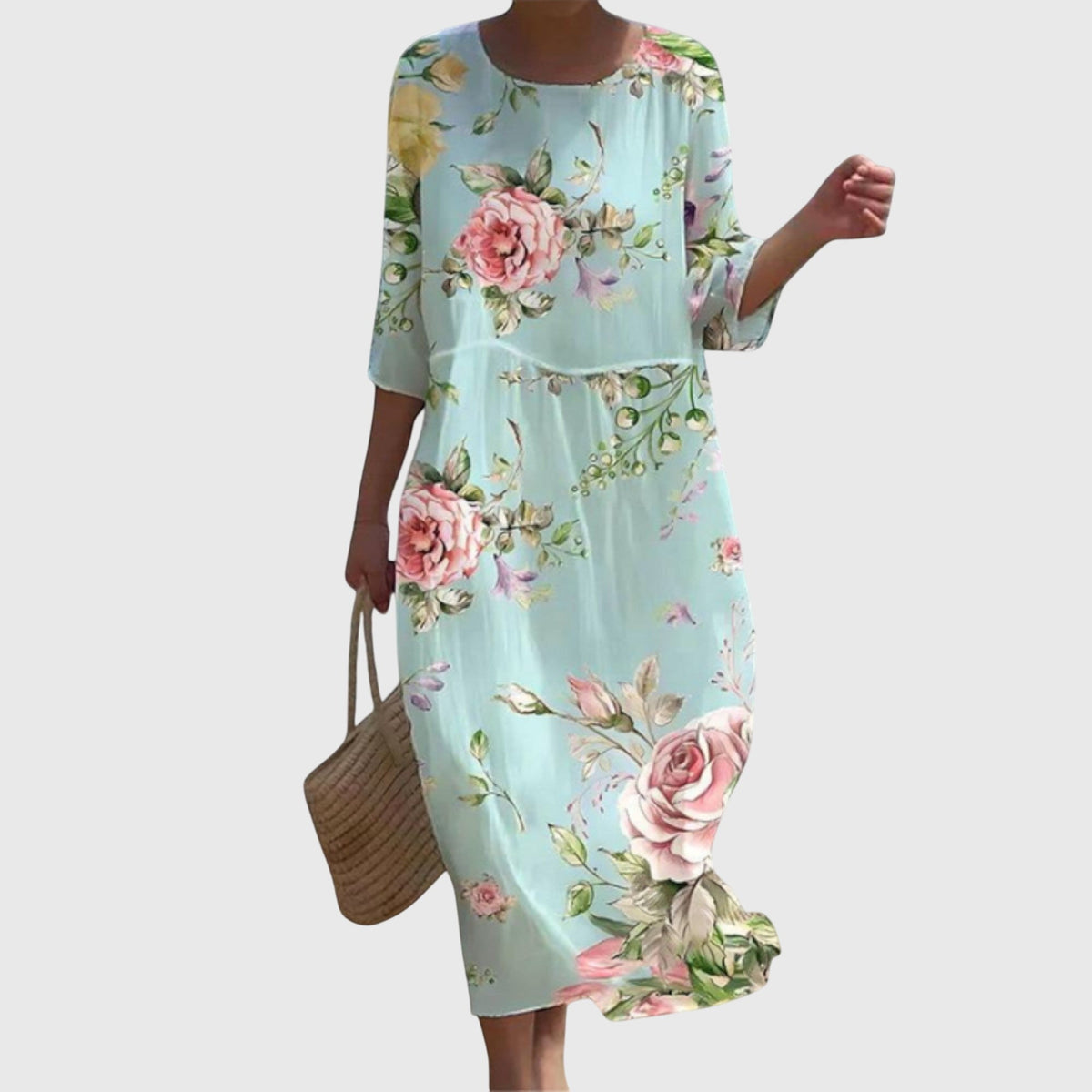 Hayley | Floral Print Flowy Maxi Dress