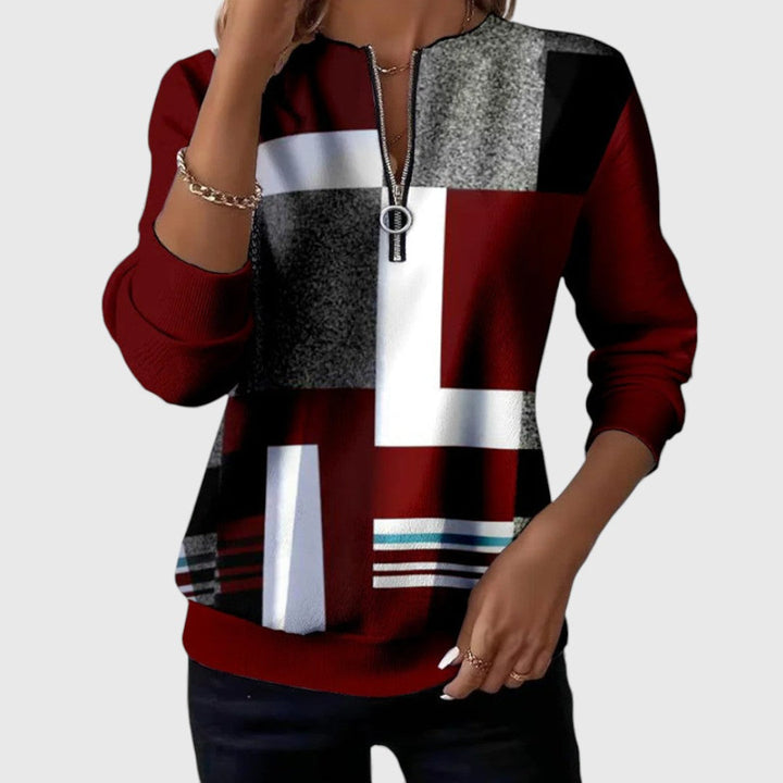 Laila - Casual Half-Zip Sweater