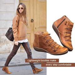 Benjamin | Leather Flat Barefoot Women Ankle Shoes