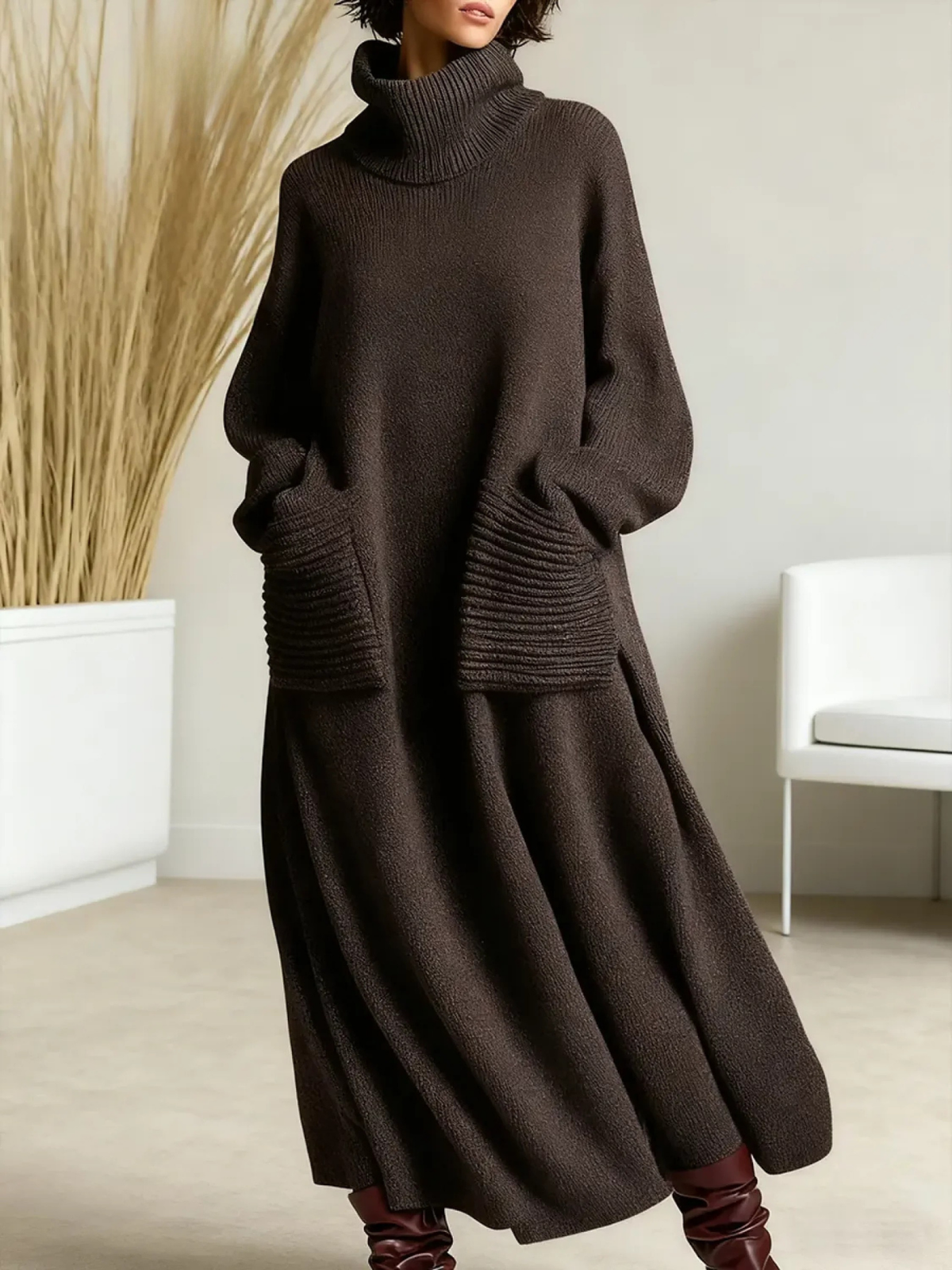 Benjamin | Maxi Knit Cable Dress