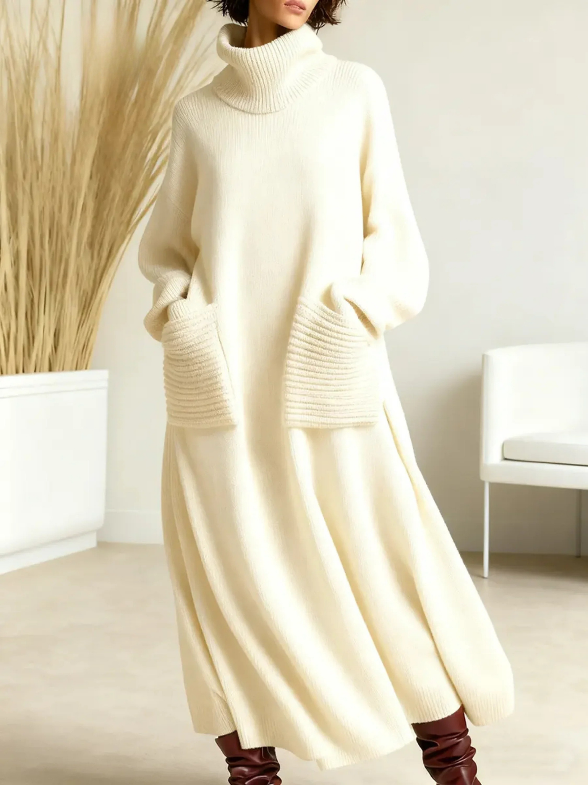 Benjamin | Maxi Knit Cable Dress