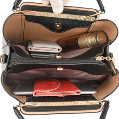 Benjamin | Shoulder Leather Laptop Women Bag Violet
