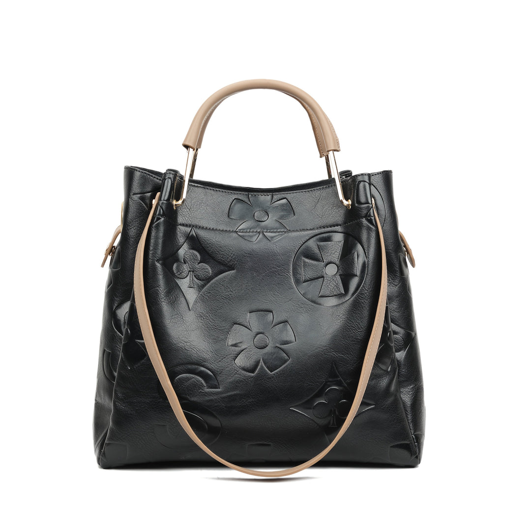 Luna | Conjunto de Bolsa com Relevo Floral