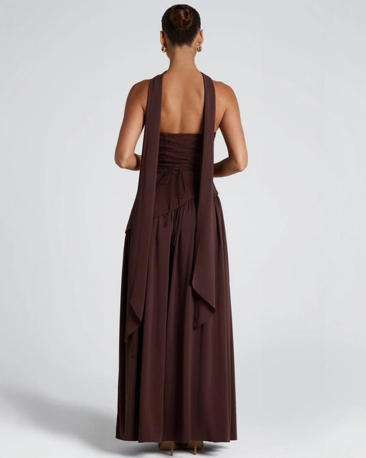 Vestido Longo Luxo Chic com Fenda
