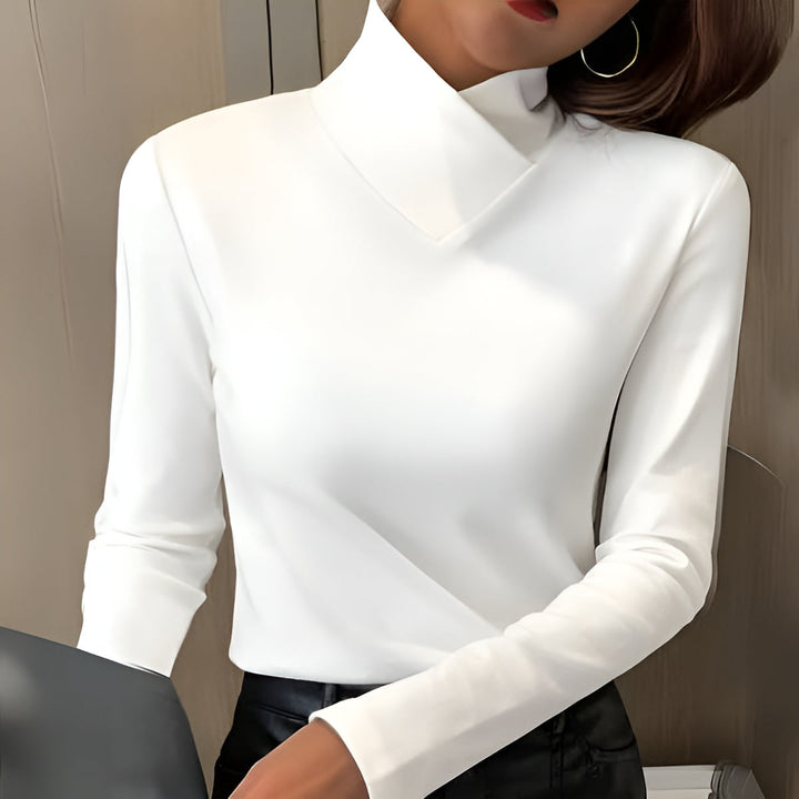 Blusa Gola Alta Margaret Comfort — Macia, Quente e Ajuste Fácil