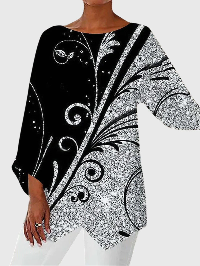 Alayah | Blusa Elegante com Gola Redonda