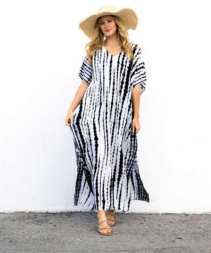 Joanna | Vestido Caftan Maxi Solto