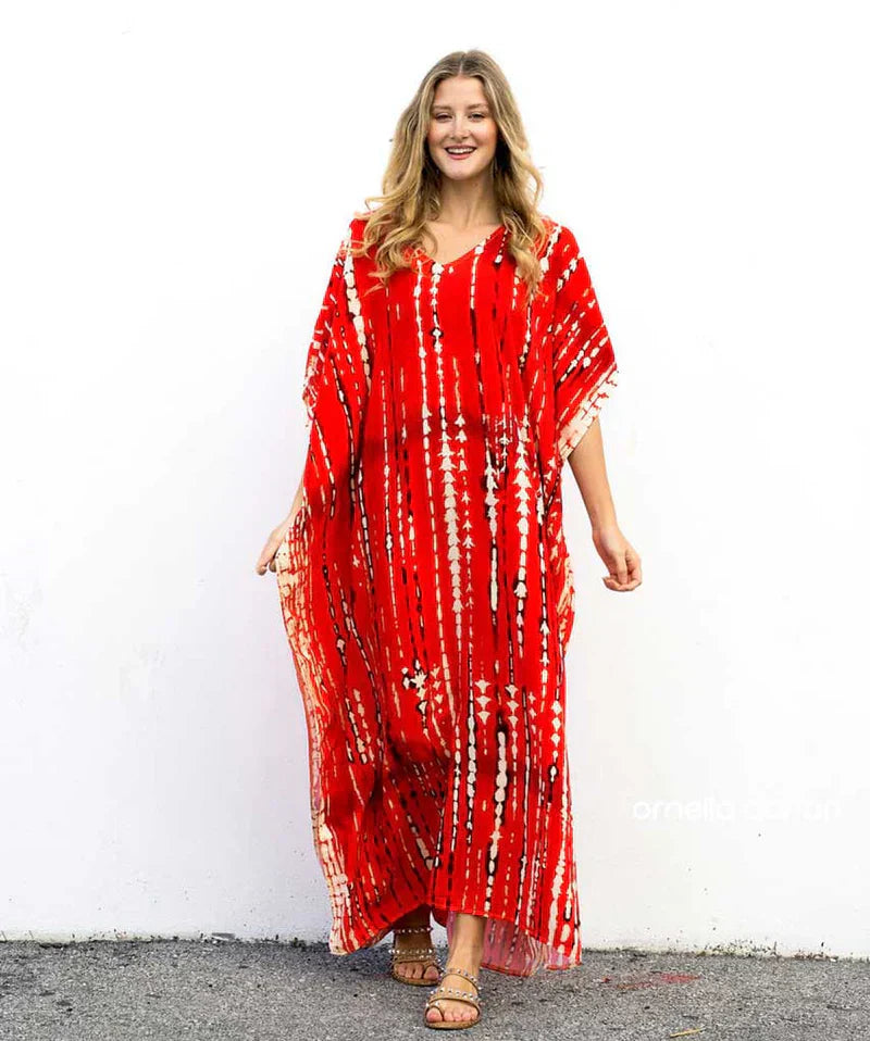 Joanna | Vestido Caftan Maxi Solto