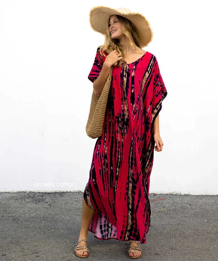 Joanna | Vestido Caftan Maxi Solto