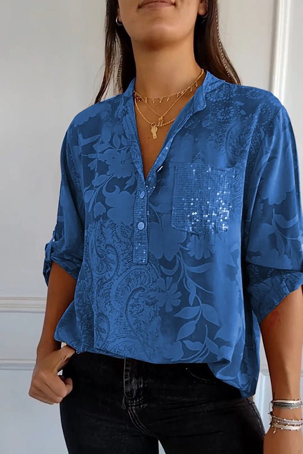 Pauline | Blusa Elegante com Paetês