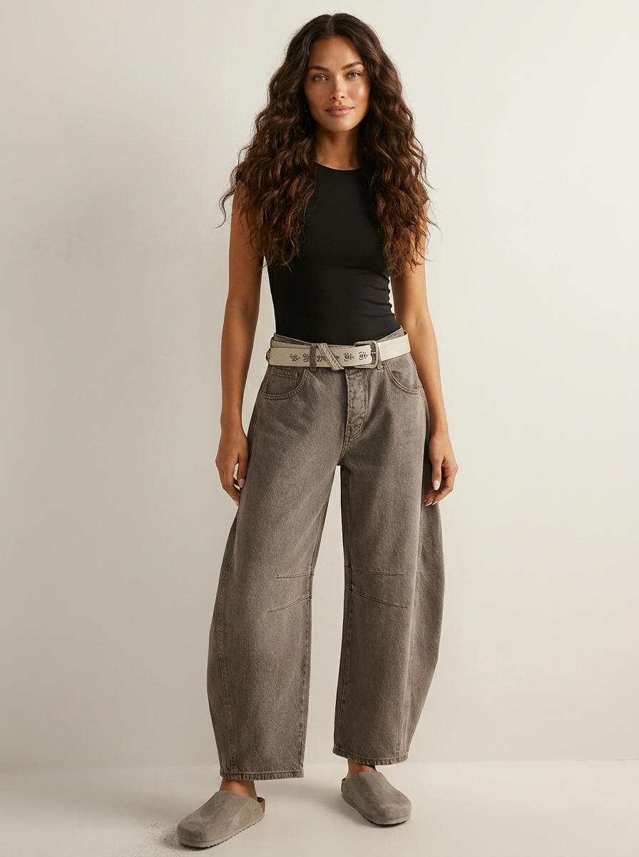 Effie | Relaxed Fit Barrel Jeans