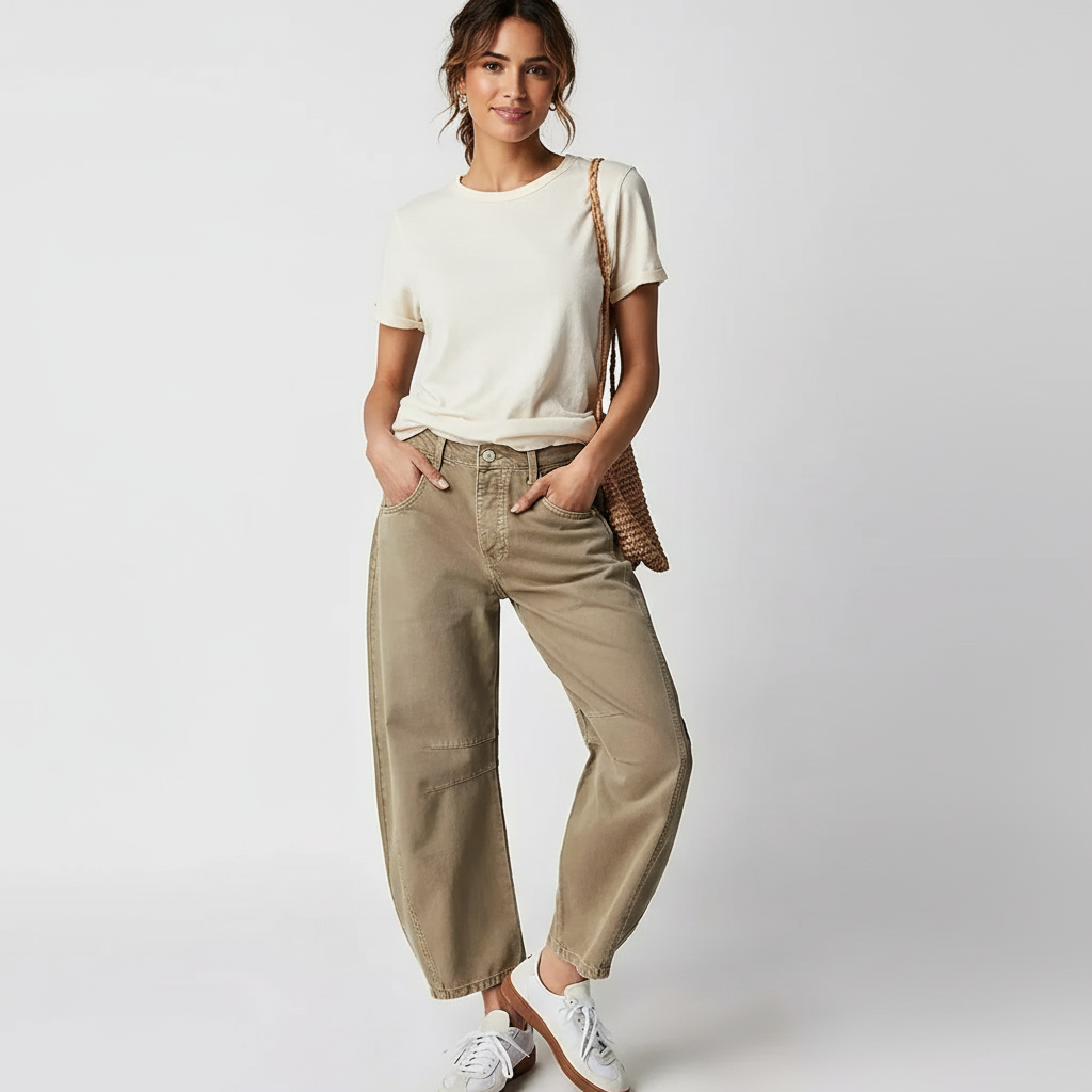 Effie | Relaxed Fit Barrel Jeans
