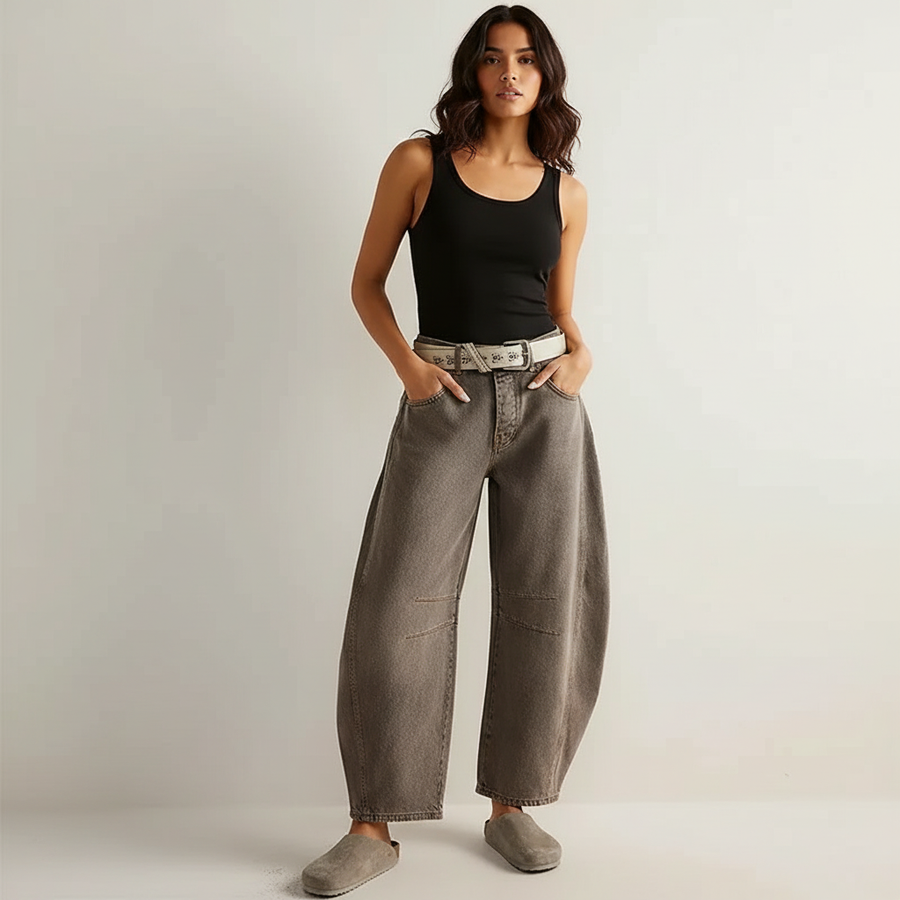 Effie | Relaxed Fit Barrel Jeans