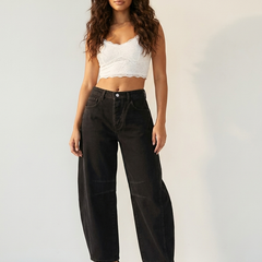 Effie | Relaxed Fit Barrel Jeans